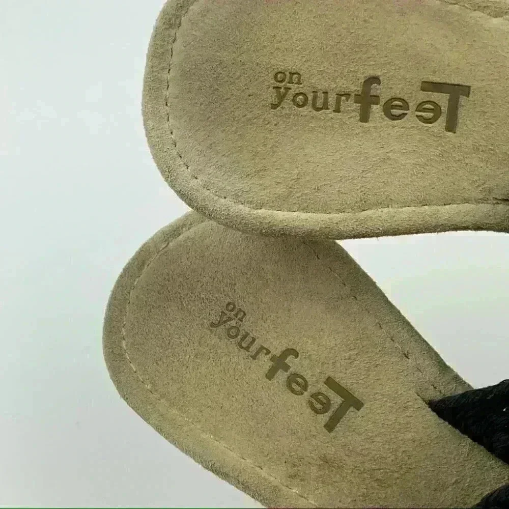 On Your feet Chinese laundry pop sandals 7 macramé